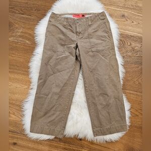 Vintage Low Rise Capris Brown Pants